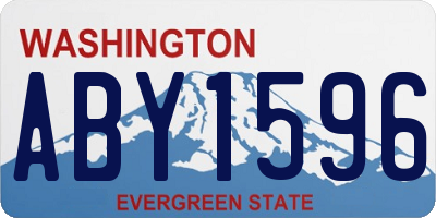 WA license plate ABY1596