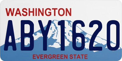 WA license plate ABY1620