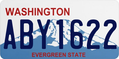 WA license plate ABY1622