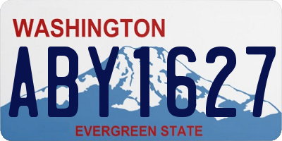 WA license plate ABY1627