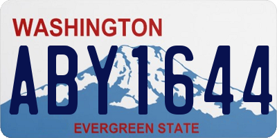 WA license plate ABY1644
