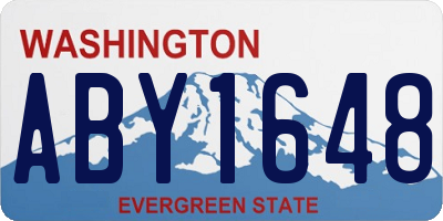 WA license plate ABY1648