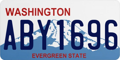 WA license plate ABY1696