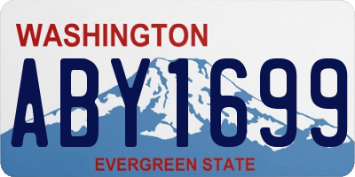 WA license plate ABY1699