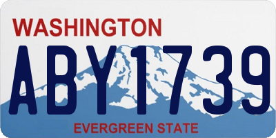 WA license plate ABY1739