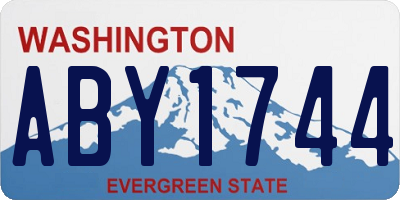 WA license plate ABY1744