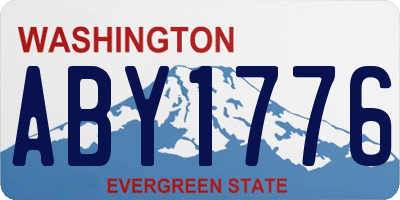 WA license plate ABY1776