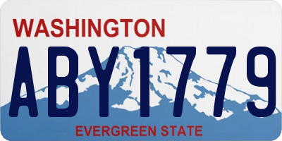 WA license plate ABY1779