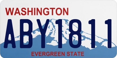 WA license plate ABY1811