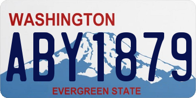 WA license plate ABY1879