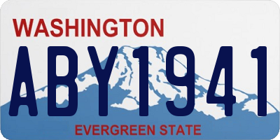WA license plate ABY1941