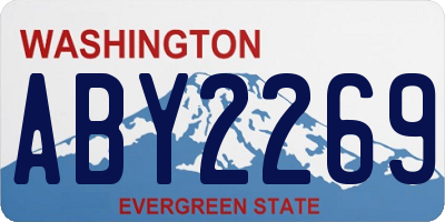 WA license plate ABY2269