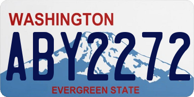 WA license plate ABY2272
