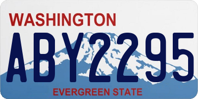 WA license plate ABY2295