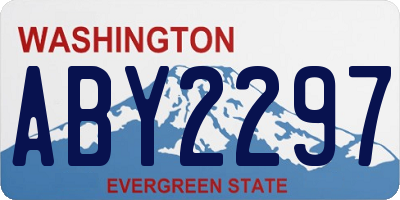 WA license plate ABY2297