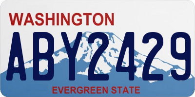 WA license plate ABY2429