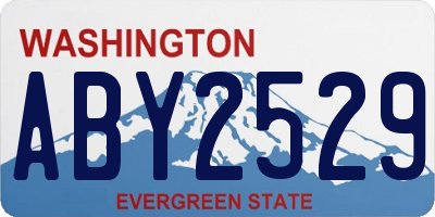 WA license plate ABY2529