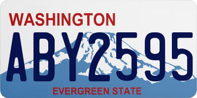 WA license plate ABY2595