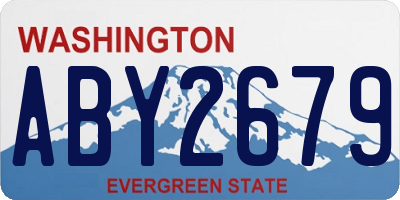 WA license plate ABY2679