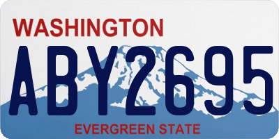WA license plate ABY2695