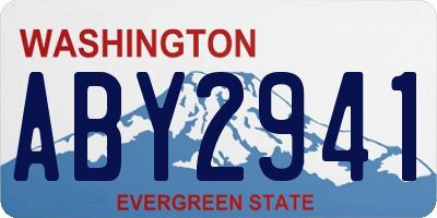WA license plate ABY2941