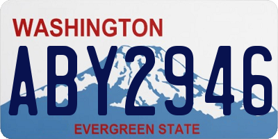 WA license plate ABY2946