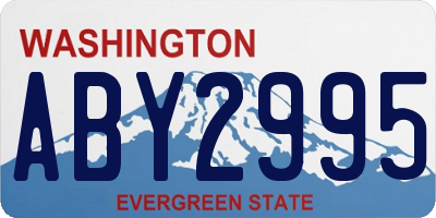 WA license plate ABY2995