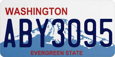 WA license plate ABY3095