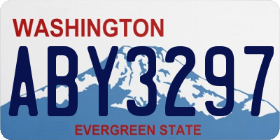 WA license plate ABY3297