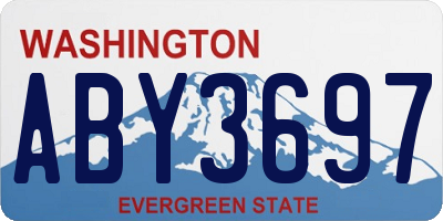 WA license plate ABY3697