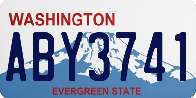 WA license plate ABY3741