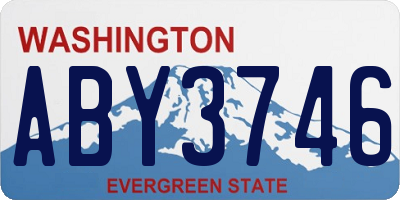 WA license plate ABY3746