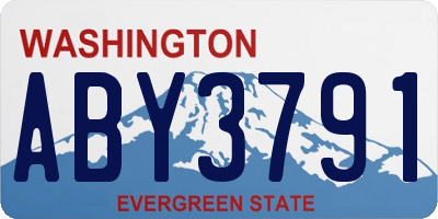 WA license plate ABY3791