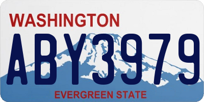 WA license plate ABY3979