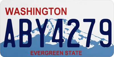 WA license plate ABY4279
