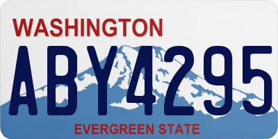 WA license plate ABY4295