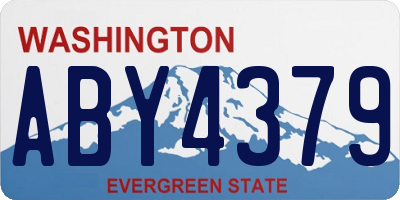 WA license plate ABY4379