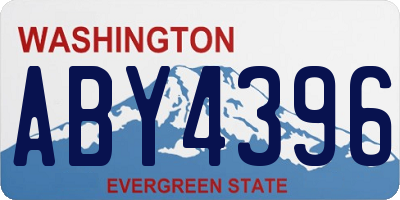 WA license plate ABY4396