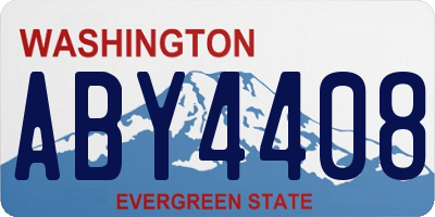 WA license plate ABY4408