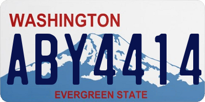 WA license plate ABY4414