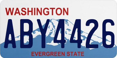 WA license plate ABY4426