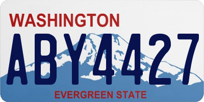 WA license plate ABY4427