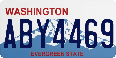 WA license plate ABY4469