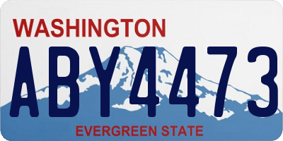 WA license plate ABY4473