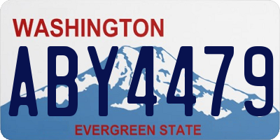 WA license plate ABY4479