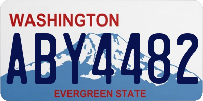 WA license plate ABY4482