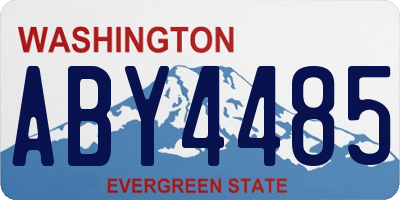 WA license plate ABY4485