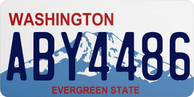 WA license plate ABY4486