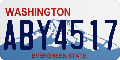 WA license plate ABY4517