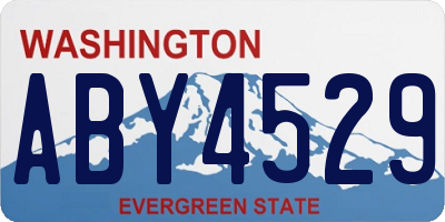 WA license plate ABY4529